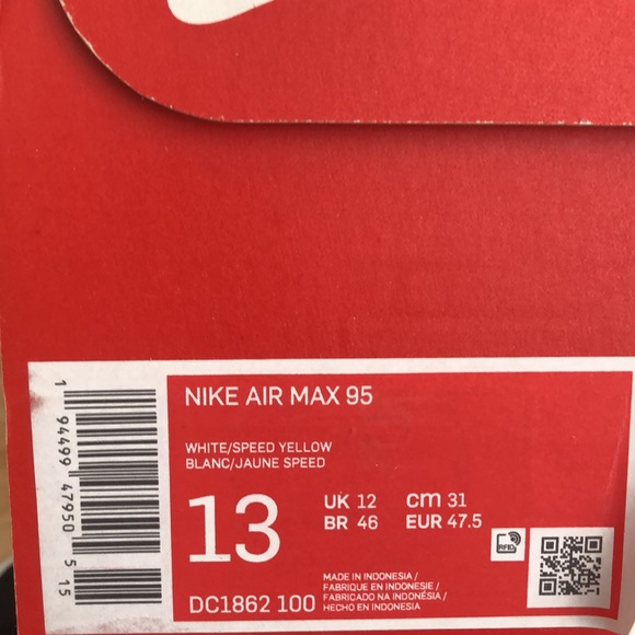 ‘CACTUS FLOWER’ NIKE AIR MAX 95 SNEAKERS - Picture 9 of 9